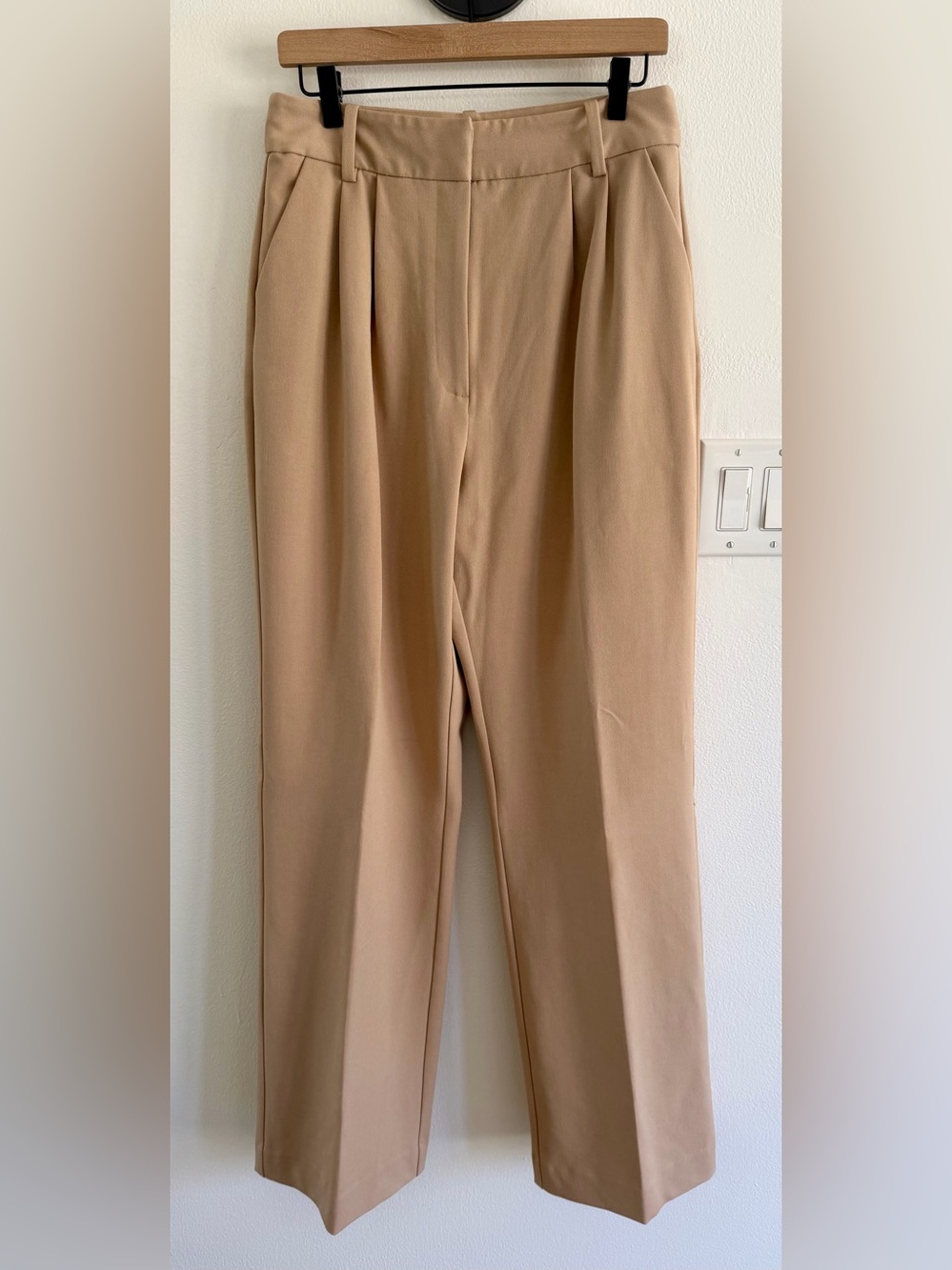 Favorite Daughter Tan Wide-Leg Trousers - Picture 4 of 8